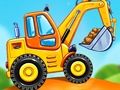 Juego Juegos de camiones construyendo una casa.  en línea
