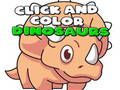 Juego Haz clic y colorea dinosaurios  en línea