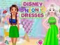 Juego Vestidos de neón de disney  en línea