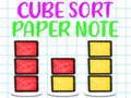 Juego Nota de papel de clasificación de cubo  en línea
