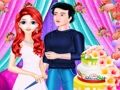 Juego Pastel de cocina de boda de niña sirena  en línea