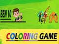 Juego Ben 10 para colorear  en línea