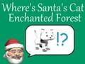 Juego ¿Dónde está el gato de Papá Noel en el bosque encantado?  en línea