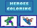Juego Héroes para colorear  en línea