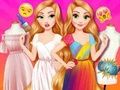 Juego Traje de princesas para colorear  en línea
