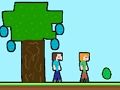 Juego Steveman y Alexwoman: Huevo de Pascua  en línea