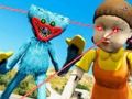 Juego Cuerda de amapola: calamar a la hora de jugar  en línea