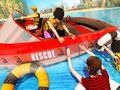 Juego Barco de emergencia de rescate en la playa  en línea