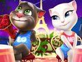 Juego Talking Tom y Ángela para colorear  en línea