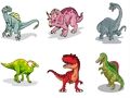 Juego Tarjetas de dinosaurios  en línea