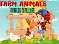 Juego Desafío de rompecabezas de animales de granja  en línea