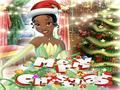 Juego Viste a la princesa Tiana en Navidad  en línea