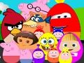 Juego Huevos de personajes de dibujos animados famosos  en línea