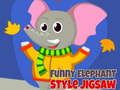 Juego Rompecabezas divertido estilo elefante  en línea