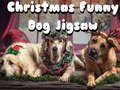 Juego Divertido rompecabezas navideño de perros  en línea