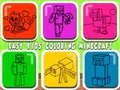 Juego Niños fáciles para colorear Minecraft  en línea