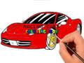 Juego Libro para colorear de coches de carreras  en línea