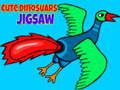 Juego Rompecabezas de dinosaurios lindos  en línea