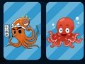 Juego Memoria de peces de mar de dibujos animados  en línea
