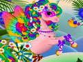 Juego Unicornio con purpurina Viste a las niñas  en línea