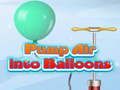 Juego Bombear aire en globo  en línea