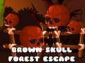 Juego Escape del bosque del cráneo marrón  en línea