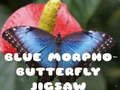 Juego Rompecabezas de mariposa morpho azul  en línea