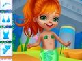 Juego Viste a la muñeca de papel de sirena  en línea