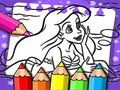 Juego Ariel La Sirena Libro Para Colorear  en línea