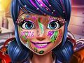 Juego Maquillaje de año nuevo de niña punteada  en línea