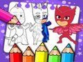 Juego Libro para colorear de las máscaras de PJ  en línea