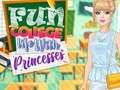Juego Divertida vida universitaria con princesas  en línea