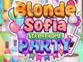Juego La rubia Sofía se queda en casa Fiesta  en línea