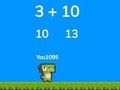 Juego Carrera de adición de dinosaurios  en línea
