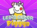 Juego Vamos a colorear cerditos  en línea