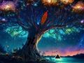Juego Escape de la tierra del árbol de luz  en línea