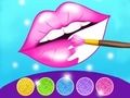 Juego Juego de colorear labios con purpurina  en línea