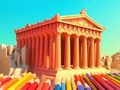 Juego Libro para colorear: Templo del Partenón  en línea