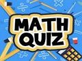 Juego Cuestionario de Matemáticas  en línea