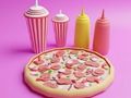 Juego Libro para colorear: Pizza  en línea