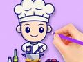 Juego Libro para colorear: Cocinero  en línea