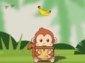 Juego Mono y frutas  en línea