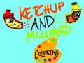 Juego Estación para colorear de ketchup y mostaza  en línea