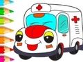 Juego Libro para colorear: Ambulancia  en línea