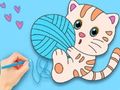 Juego Libro para colorear: lindo gato  en línea