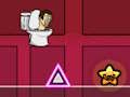Juego Skibidi Inodoro Geometry Rash  en línea