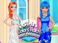 Juego Los colores de las niñas combinan y se visten  en línea