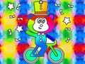 Juego Libro para colorear: Mono monta en monociclo  en línea