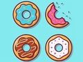 Juego Libro para colorear: donas  en línea