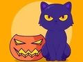 Juego Libro para colorear: Gato de Halloween  en línea
